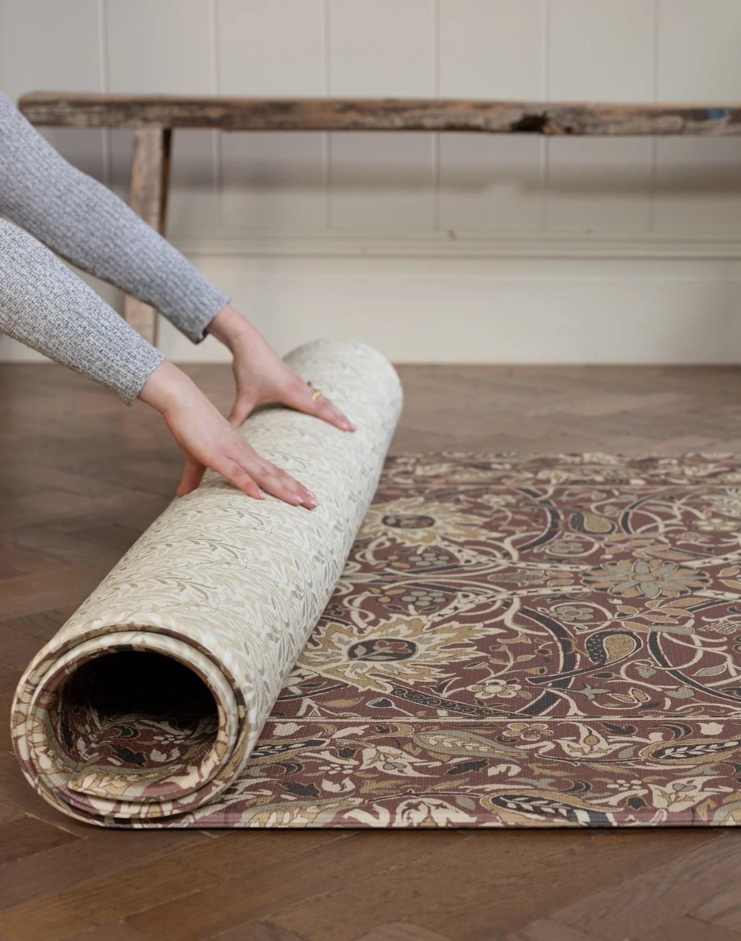 Morris & Co. The Bullerswood Madder Gold Play Mat - Image 4