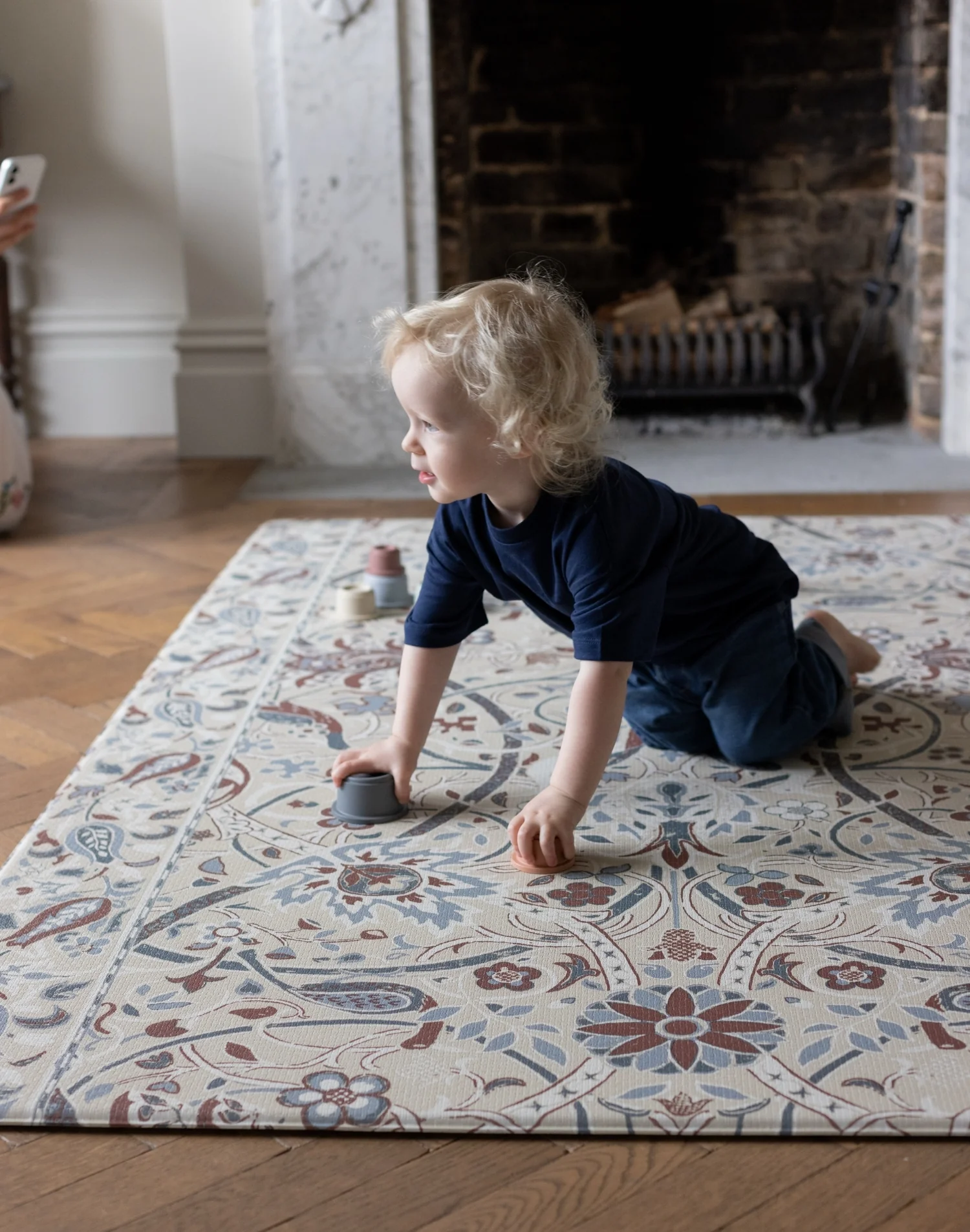 Morris & Co. The Bullerswood Stone Woad Play Mat - Image 10