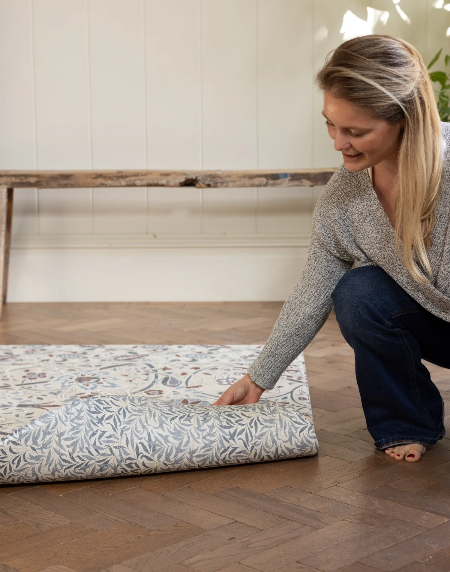 Morris & Co. The Bullerswood Stone Woad Play Mat - Image 14