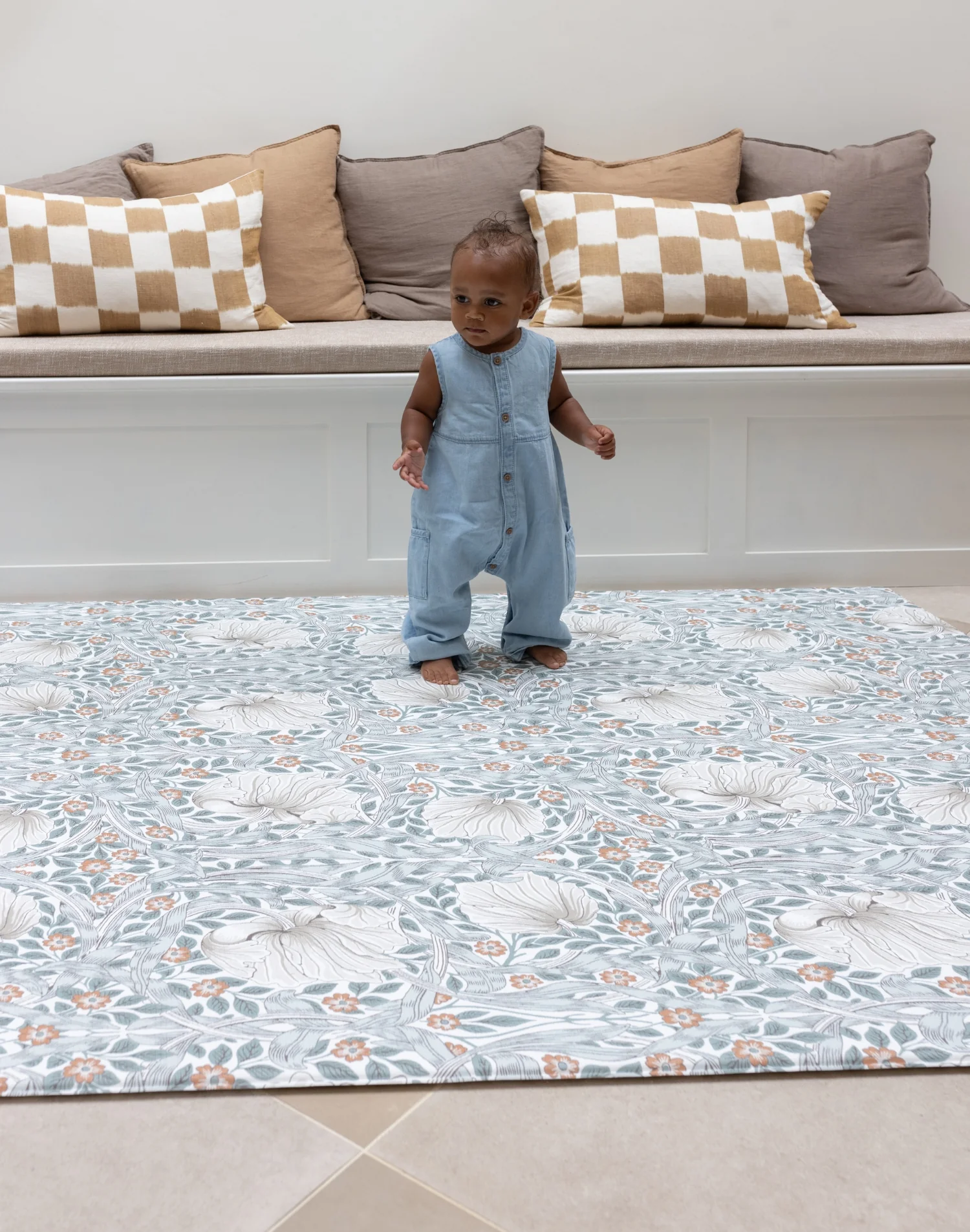 Morris & Co. The Pimpernel Mineral Blue Play Mat - Image 5