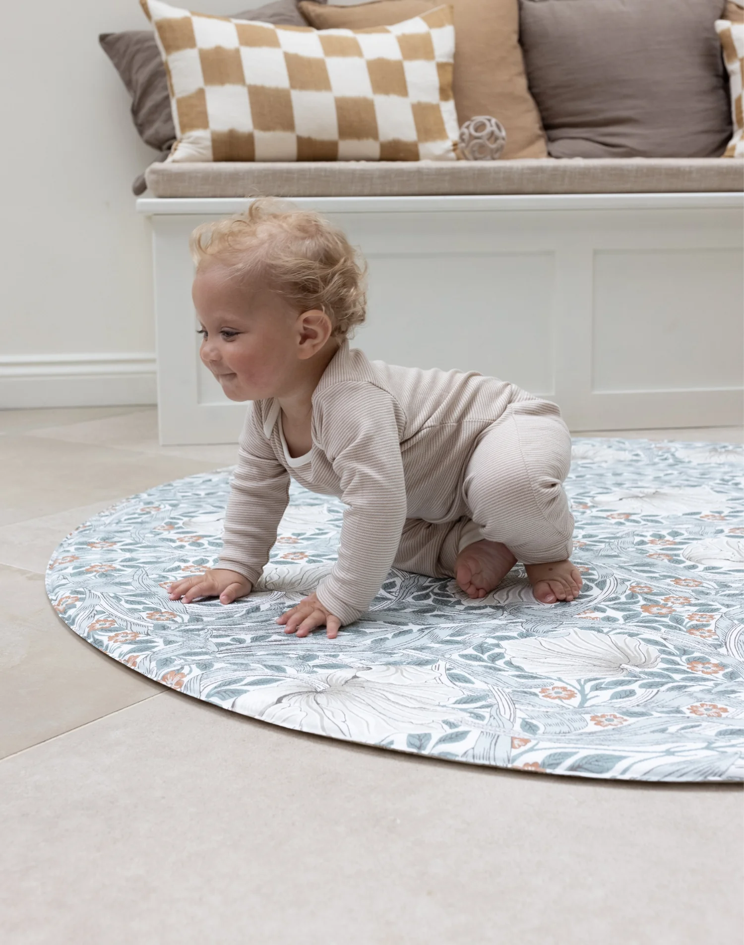 Morris & Co. The Pimpernel Mineral Blue Play Mat - Image 9