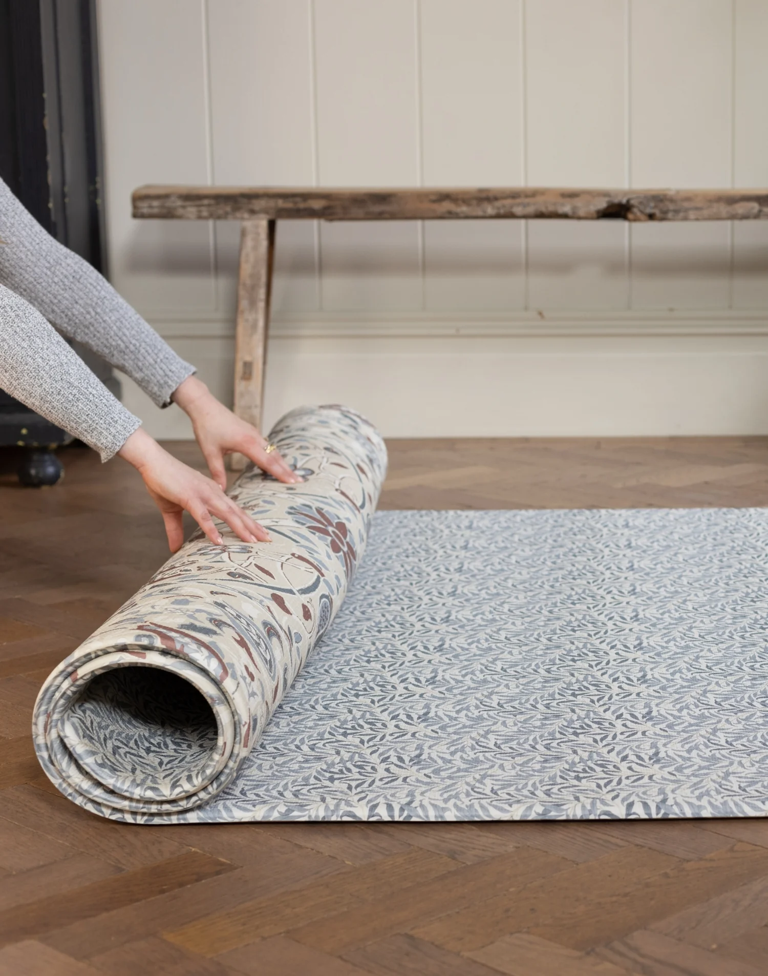 Morris & Co. The Willow Boughs Woad Play Mat - Image 4